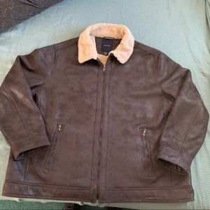 Nautica Men’s Big & Tall Jacket with Faux Sherling